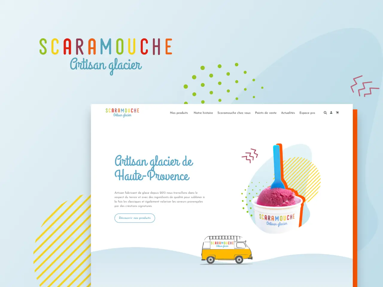 Boutique en ligne de l’artisan glacier Scaramouche