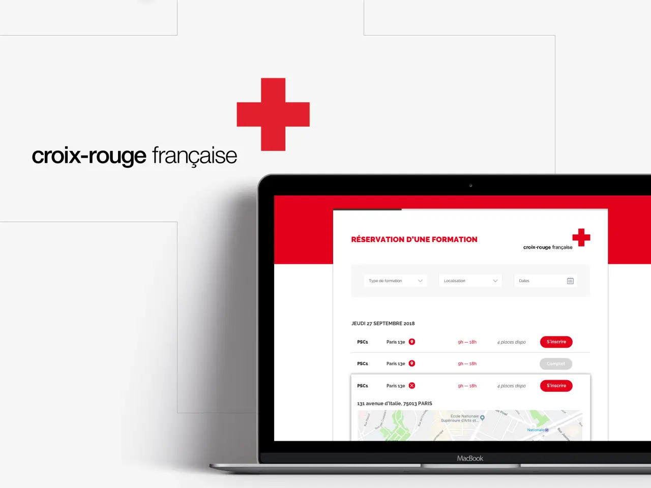 Aperçu du projet Croix-Rouge française