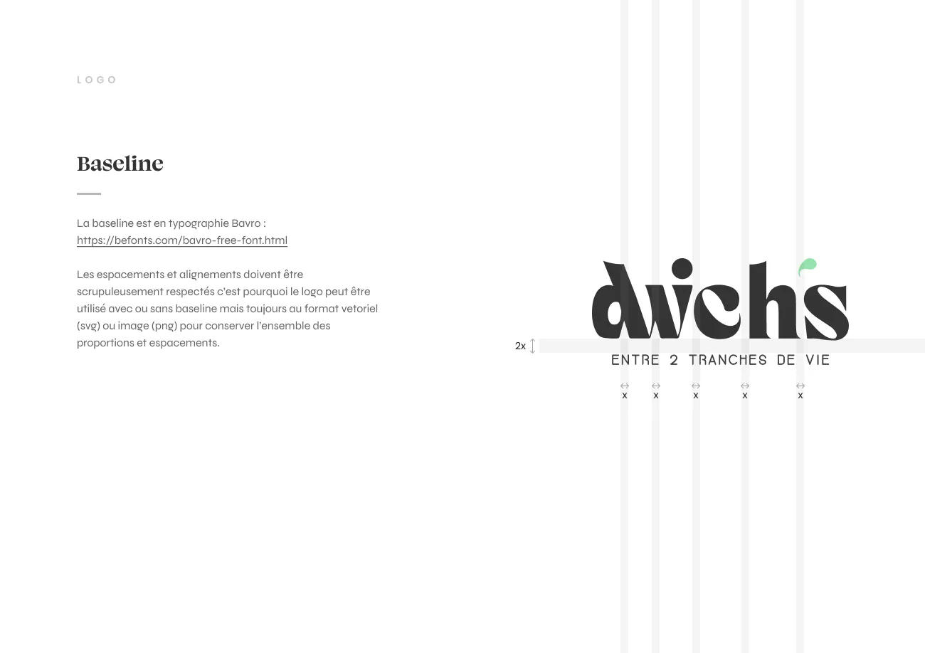 La planche des tailles minimales d'usage du logotype