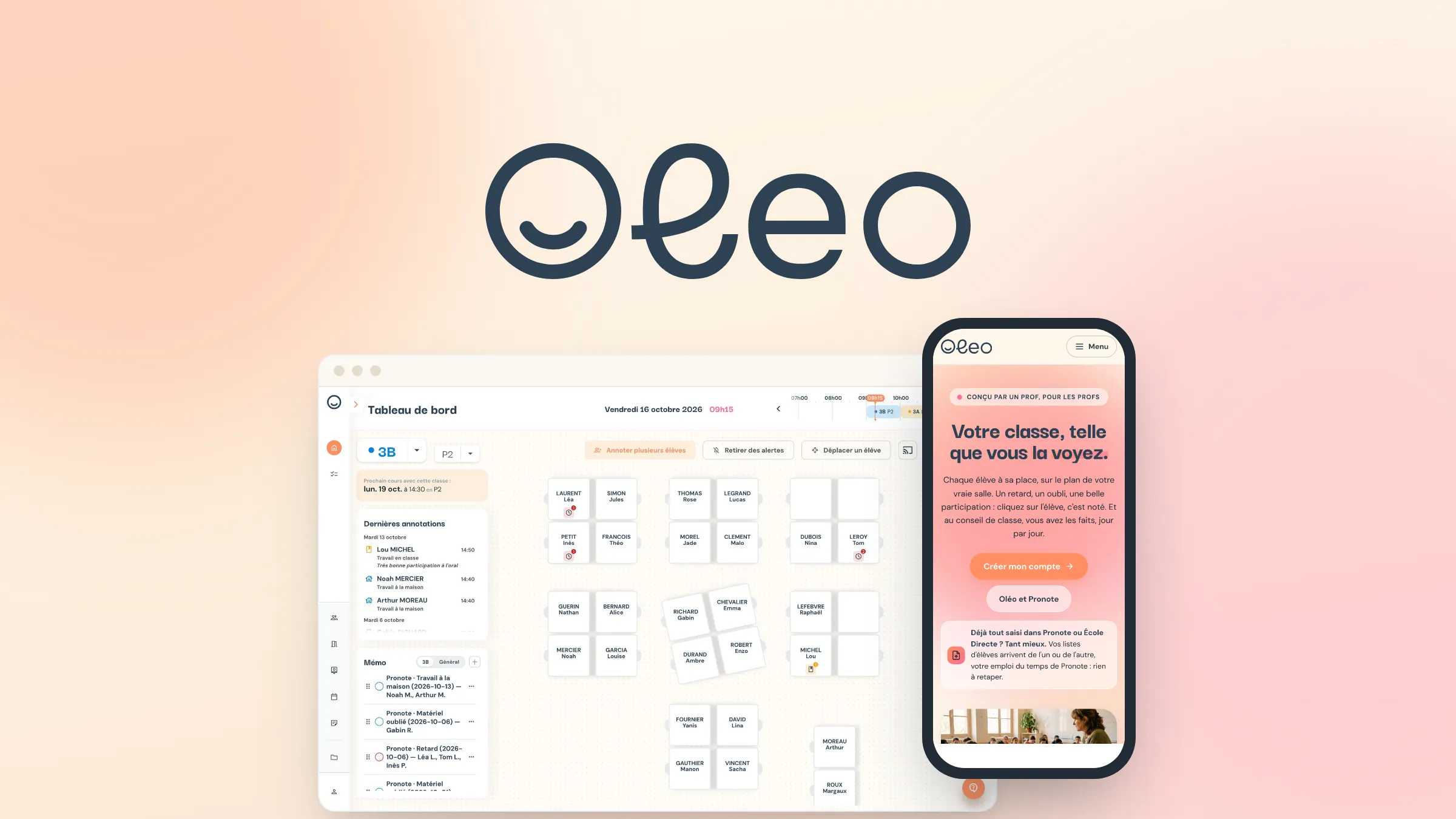 Aperçu du projet Oléo