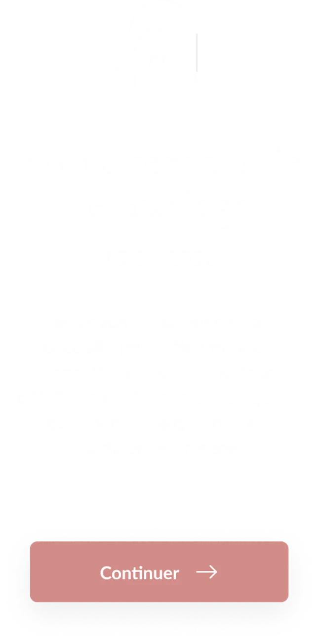 L’app d’accueil déclinée en « Mariage »